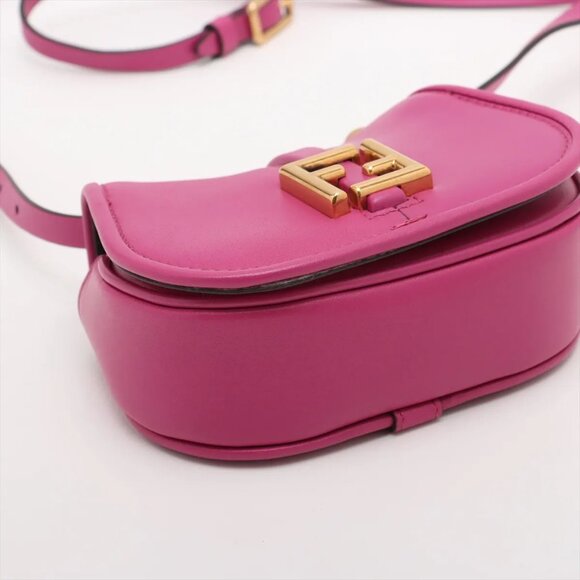 Fendi C'mon Nano Leather Shoulder bag Pink 7AS219 - Picture 4 of 9